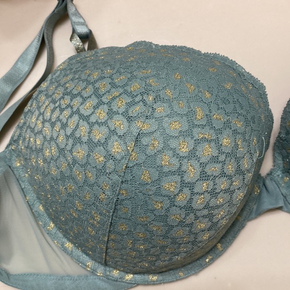 Victoria's Secret Blue and Gold Bra - Picture 2 of 8